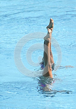 AthlÃÂ¨tes compete during Artistic Swimming Championships, photo