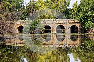 Athpula Bridge Lodi Gardens New Delhi India photo