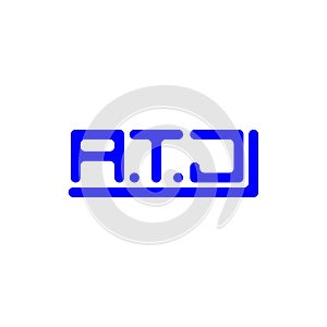 ATJ letter logo creative design with vector graphic,