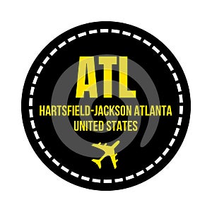 ATL Atlanta airport symbol icon photo