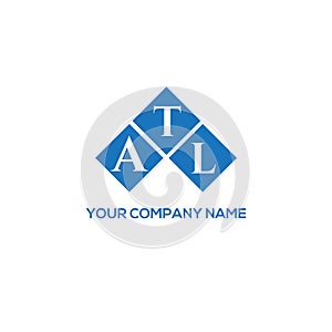 ATL letter logo design on white background. ATL creative initials letter logo concept. ATL letter design photo