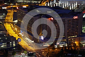 Atlanta - CNN Center World Headquarters at Night
