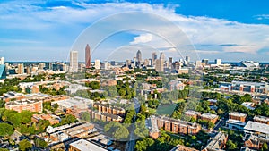 Atlanta Georgia GA Downtown Skyline Aerial