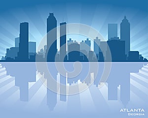 Atlanta, Georgia skyline city silhouette