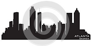 Atlanta, Georgia skyline. Detailed vector silhouette