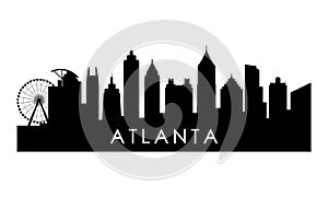 Atlanta Georgia skyline silhouette.