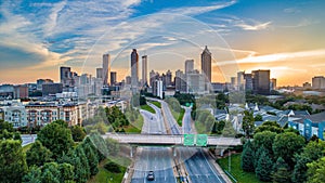 Atlanta, Georgia, USA Downtown Aerial View