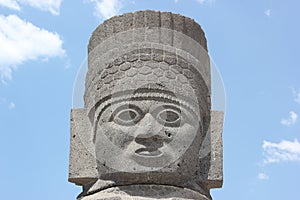 Atlantean Golum, Tula Giant Stone Warrior at Hidalgo Mexico
