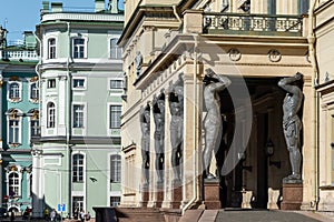 Atlantean Statues in St. Petersburg