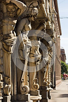 Atlanteans and caryatids