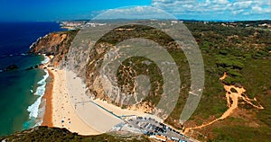 Atlantic beach in Portuga