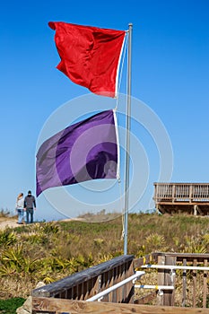 Atlantic Beach Warning Flags