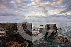 Atlantic bluefin tuna favourite spawning place near San Pietro island, Sardinia, Italy