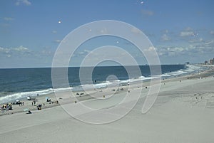 Atlantic City,August 4th:Ocean Beach from Atlantic City Resort in New Jersey