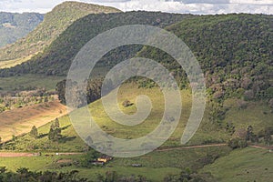 Atlantic forest landscape in the Municipality of IvorÃ¡ in Rio Grande do Sul - Brazil