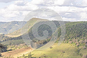 Atlantic forest landscape in the Municipality of IvorÃ¡ in Rio Grande do Sul - Brazil