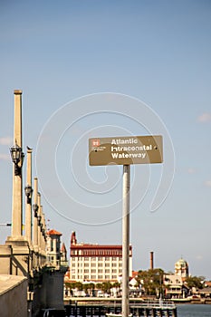 Atlantic Intercoastal Waterway sign