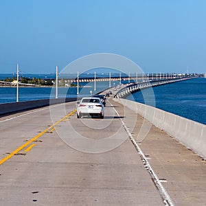 Atlantic intracoastal and highway us1. Florida Keys interstate. photo