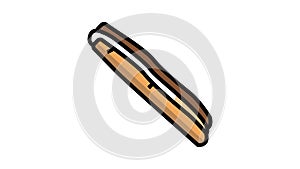 atlantic jackknife clam color icon animation