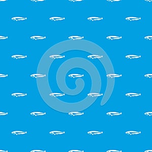 Atlantic mackerel, Scomber scombrus pattern seamless blue