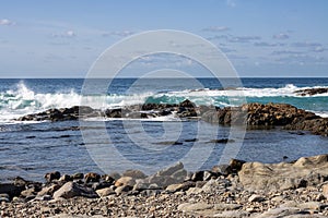 Atlantic ocean beach, Fuerteventura photo