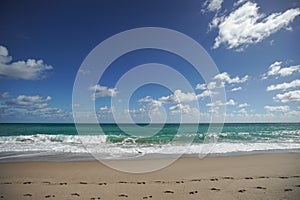 Atlantic Ocean beach in South Florida