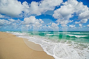 Atlantic Ocean beach in South Florida