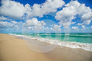 Atlantic Ocean beach in South Florida