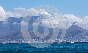 Atlantic Ocean and Cape Town from Robben Island