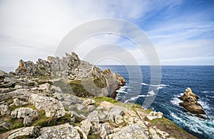 Atlantic Ocean and Cliff at Pont du Raz, France