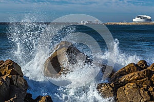 Atlantic Ocean in Porto photo