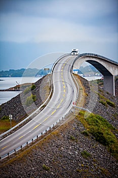 Atlantic Ocean Road Caravan car.