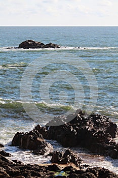 Atlantic Ocean seaside in Porto, Portugal