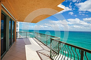 Atlantic Ocean view from the condominium balcony