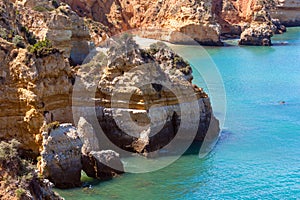 Atlantic rocky coast (Ponta da Piedade, Lagos, Algarve, Portugal