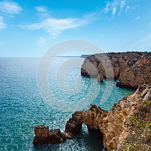 Atlantic rocky coastline (Ponta da Piedade, Lagos, Algarve, Portugal