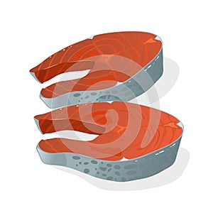 Atlantico salmone argento rosa il cane O il re. gestione da salato crudo 