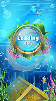 Atlantis ruins - mobile format loading screen