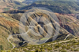 Atlas Mountains, Morocco, aerial view