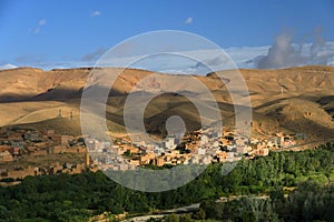 Village in the Atlas mountains Morocco Africa photo