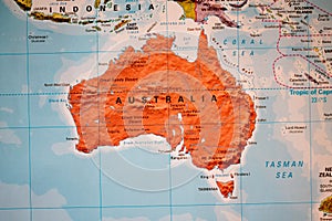 Atlas view of australia