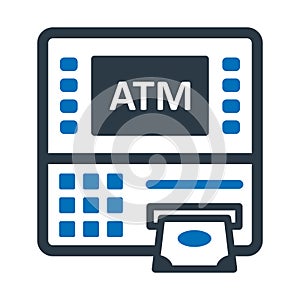Atm, atm machine Vector icon which can easily modify