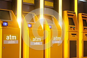 Atm automachine for cash and Adm automatic cash deposit money