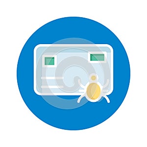 Atm bug Isolated Vector icon which can easily modify or edit