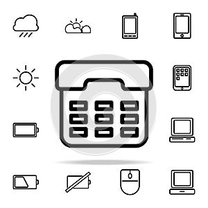 ATM button icon. web icons universal set for web and mobile