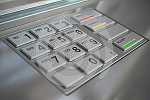 ATM cash machine keypad background