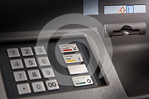 ATM close-up photo