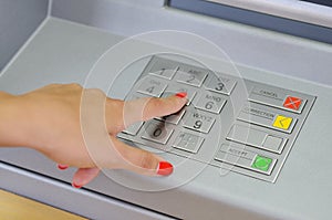 ATM - entering pin