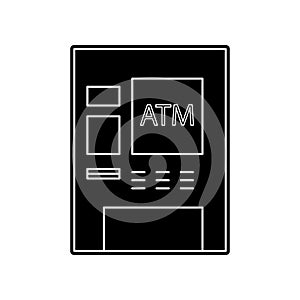 ATM icon. Element of Banking for mobile concept and web apps icon. Glyph, flat icon for website design and development, app