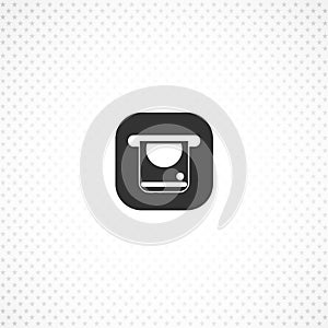atm isolated solid icon